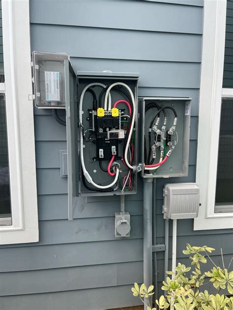 metal box on outside of house|breaker box on outside of house.